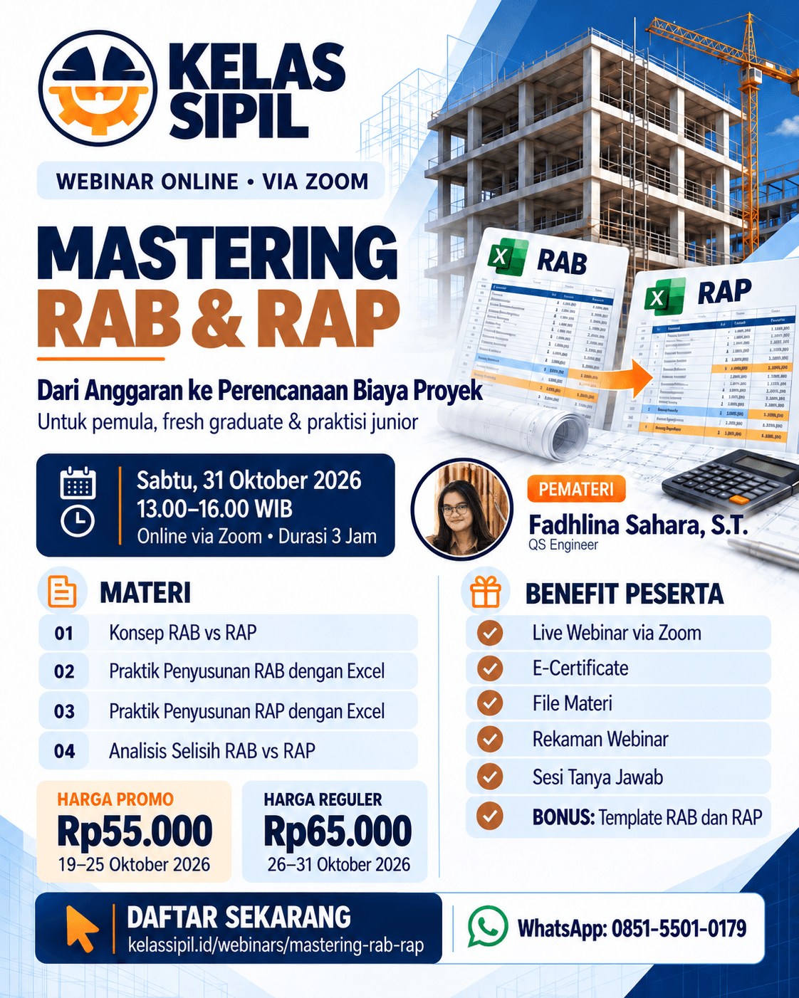Mastering RAB & RAP: Menyusun Anggaran dan Merencanakan Biaya Proyek dengan Excel